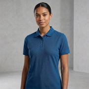Poly Cotton Fabric Women Polo T-Shirt