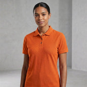 Poly Cotton Fabric Women Polo T-Shirt