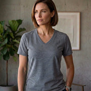 Women's Premium Dot Knit V Neck T-Shirt