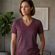Women's Premium Dot Knit V Neck T-Shirt