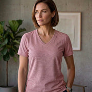Women's Premium Dot Knit V Neck T-Shirt