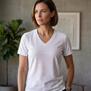 Women's Premium Dot Knit V Neck T-Shirt