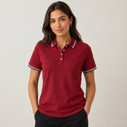Premium Women Pique Fabric Tipping T-Shirts